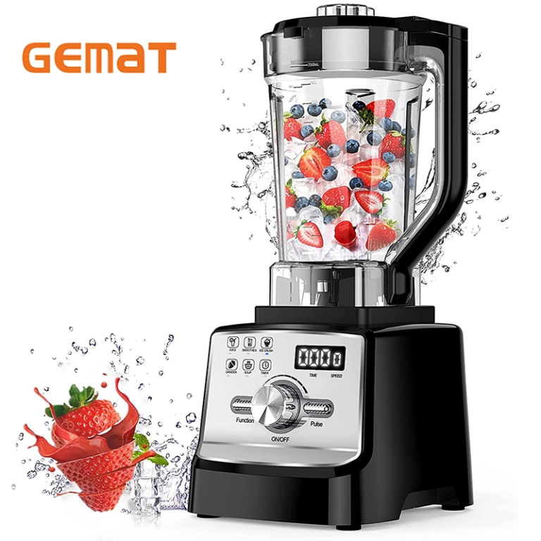 Gemat blender kitchen appliances 2L EK-1 jar 3000w heavy duty blender and  food processor Digital Blender