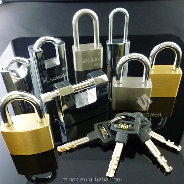 Moklock - MOK lock body width 50mm,60mm,70mm steel door used padlock brass Brass Padlock