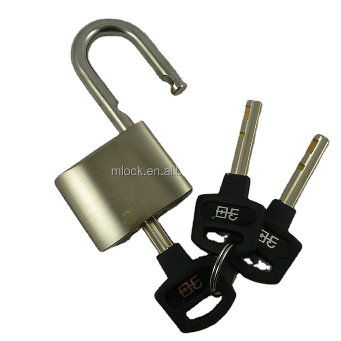 Moklock - MOK china foshan long shackle brass double lock small padlock Brass Padlock