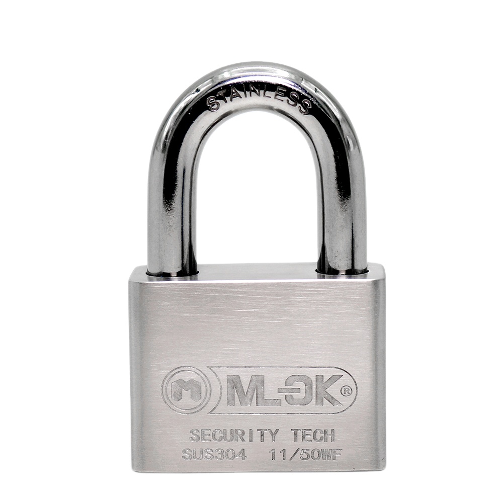 Moklock - Mok nice hard padlock alarm stainless steel padlock for USA Short Shackle Padlock