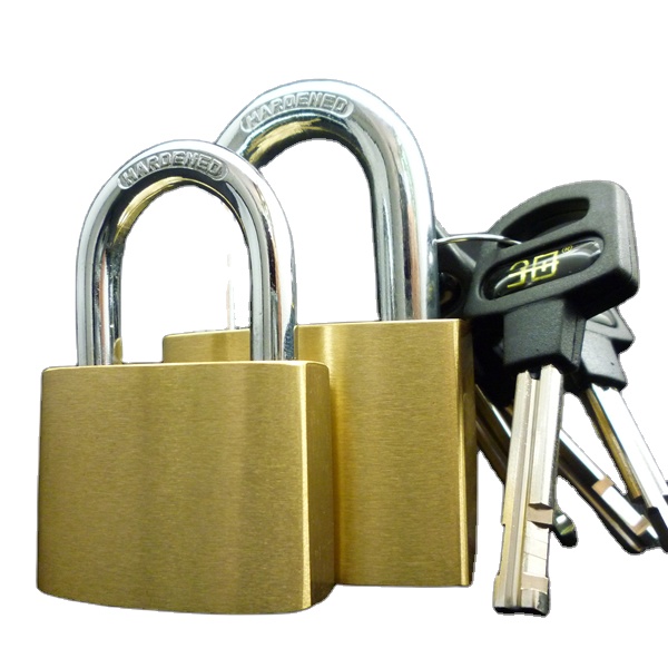 Moklock - MOK W205 high security lock brass padlock master key system padlock gold color Brass Padlock