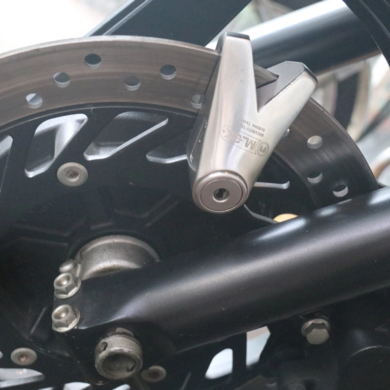 Antivol Vélo à Disque – Serrure En Acier Inoxydable – Portable Pour Motos Et Vélos