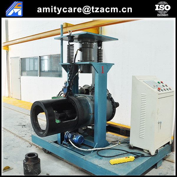 hydraulic concrete pole tensioning jack machine with oil pump