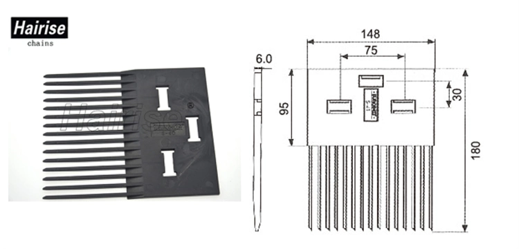 Hairise Best Price Comfortable China High Quality Plastic Transition Board Comb Plate Har-Urb-15t