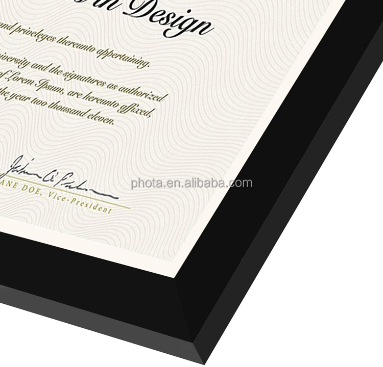 American flat 8.5x11 Diploma Frame in White with Shatter Resistant Glass - Horizontal and Vertical Formats for Wall and Tabletop