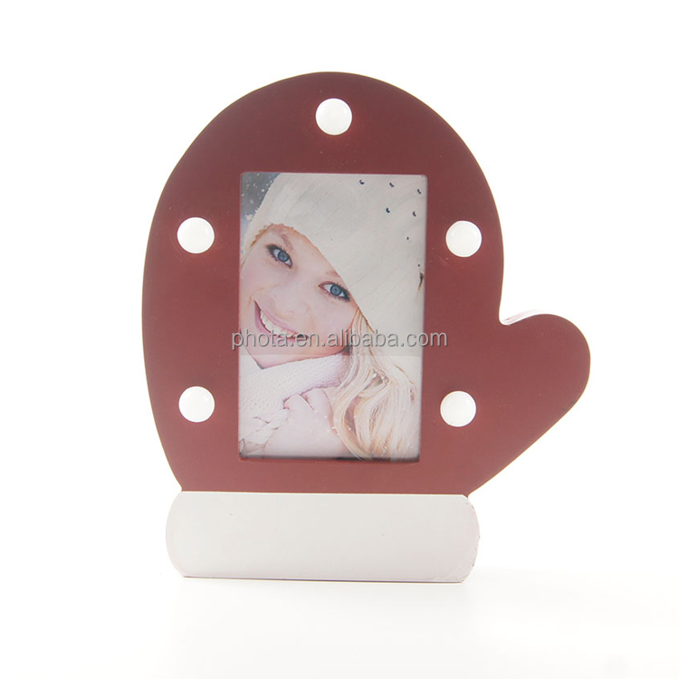 Phota Christmas Photo Frame Ornaments,Wooden Picture Frame Christmas  Decorations Family Picture Keepsake Decor
