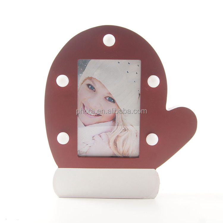 Phota Christmas Photo Frame Ornaments,Wooden Picture Frame Christmas  Decorations Family Picture Keepsake Decor