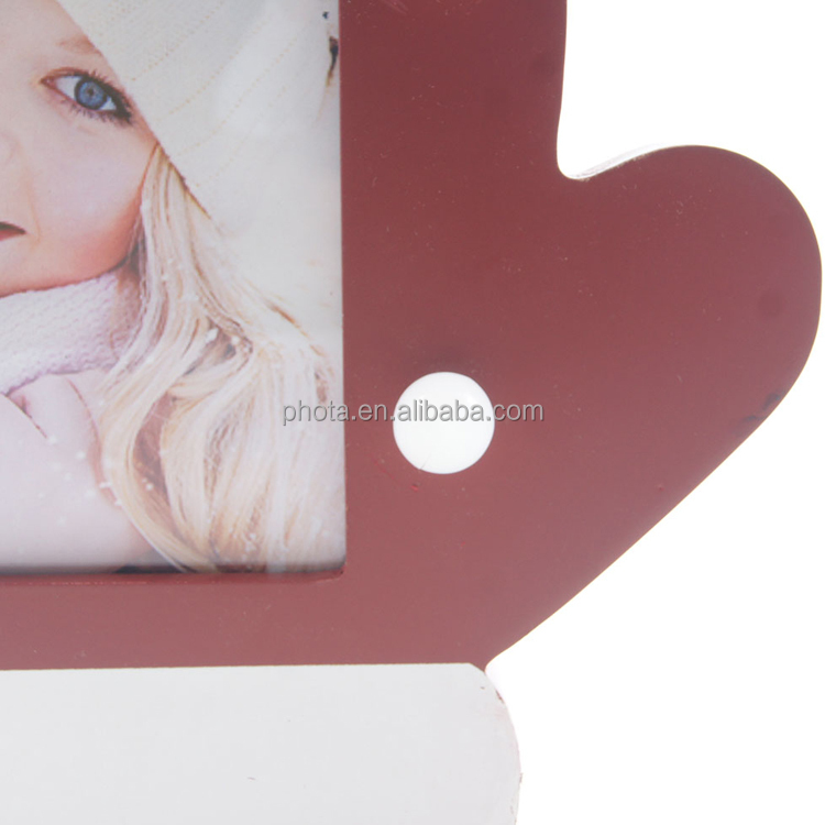 Phota Christmas Photo Frame Ornaments,Wooden Picture Frame Christmas  Decorations Family Picture Keepsake Decor