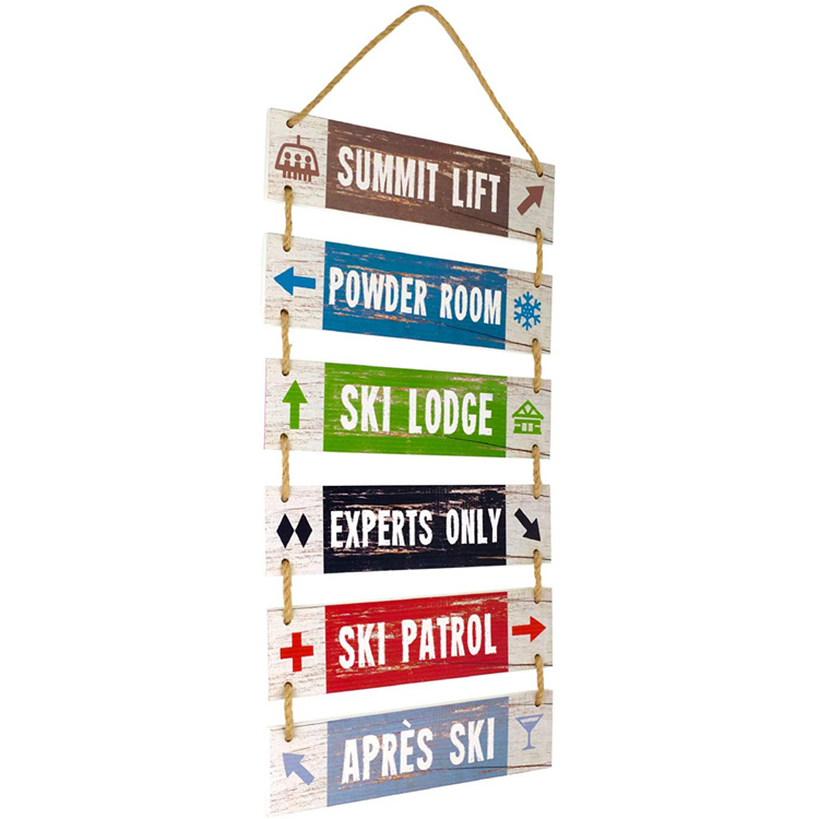 Hot selling large Hanging Wall Sign Wood Wall Decoration