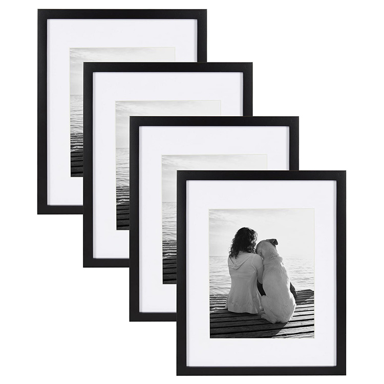 Good Selling 11x14 16x20 in Home Simple Stylish Modern Wooden Black Photo Picture Frame A4 Picture Frames