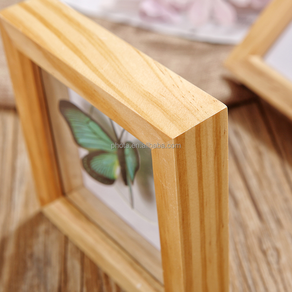 PHOTA  High Quality Custom Australia 9x9   Wall Art 3D Deep Square DIY Wholesale Wooden Shadow Box Photo Frames
