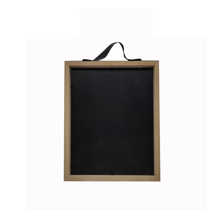 PHOTA Hanging 5x7 inch wooden picture frame features a natural woven wood finish