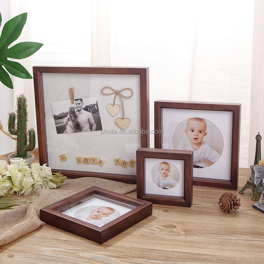 PHOTA Wholesale Wood MDF Decorating Combination Collage Family  Photo Frame With Mail Order Box
