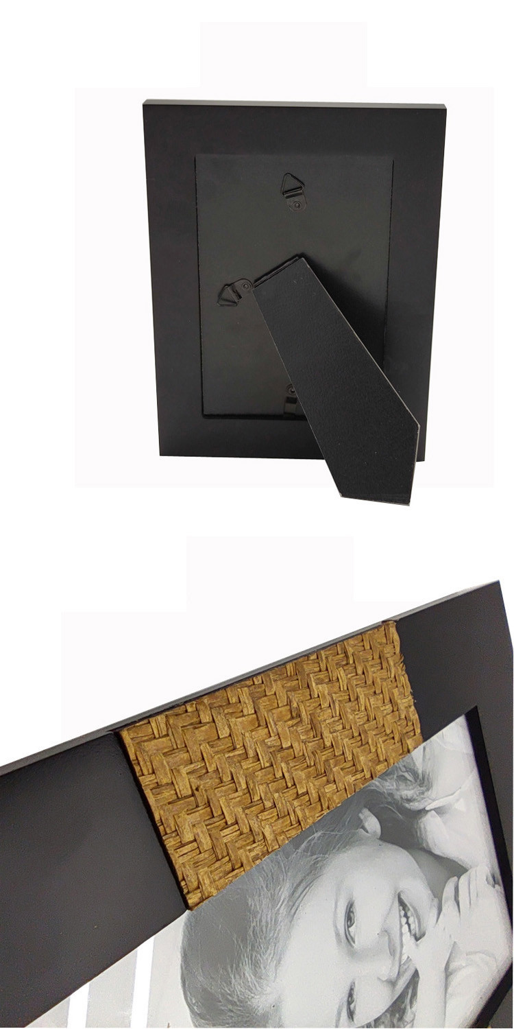 PHOTA Simple classic design 4x6 inch black wooden frame