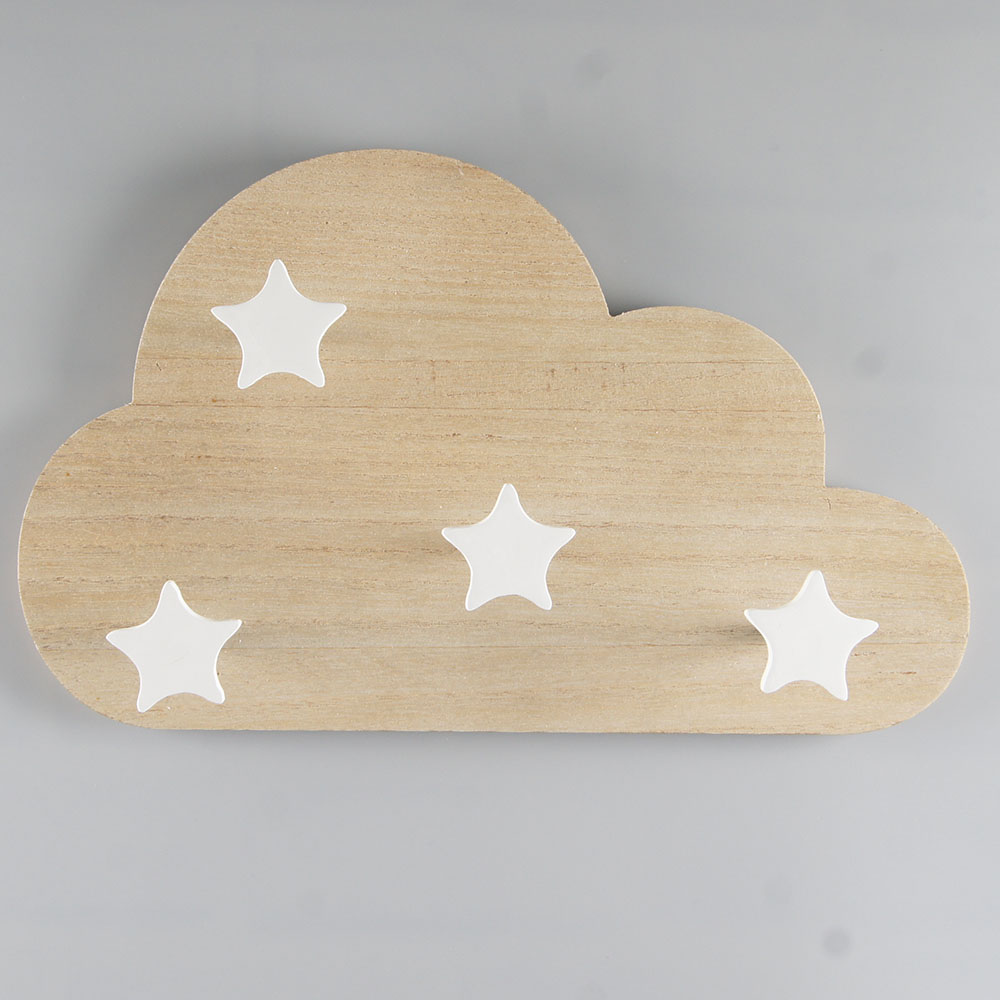 Wooden Cloud Moon Shelf Design Shelving Baby Bedroom Decor