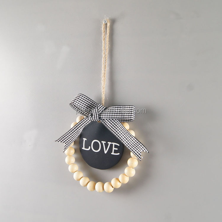 Painting Wood Sign with Wood Bead Hanger