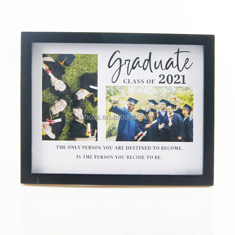 Hot Sale Eco-friendly wholesale custom  graduation photo and diploma keepsake frame