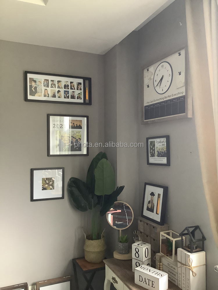 Hot Sale Eco-friendly wholesale custom  graduation photo and diploma keepsake frame