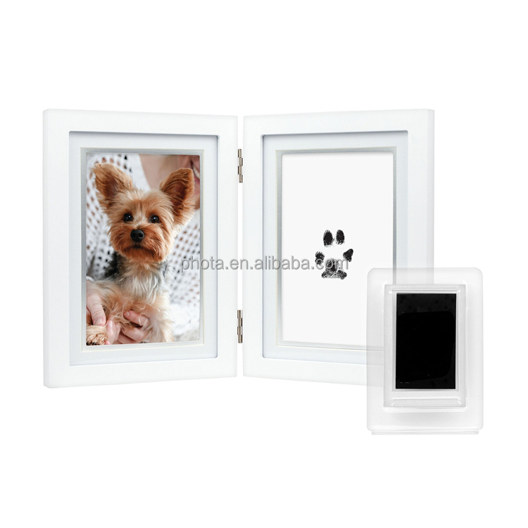 Pet Pawprints Desk Picture Frame and Imprint Kit