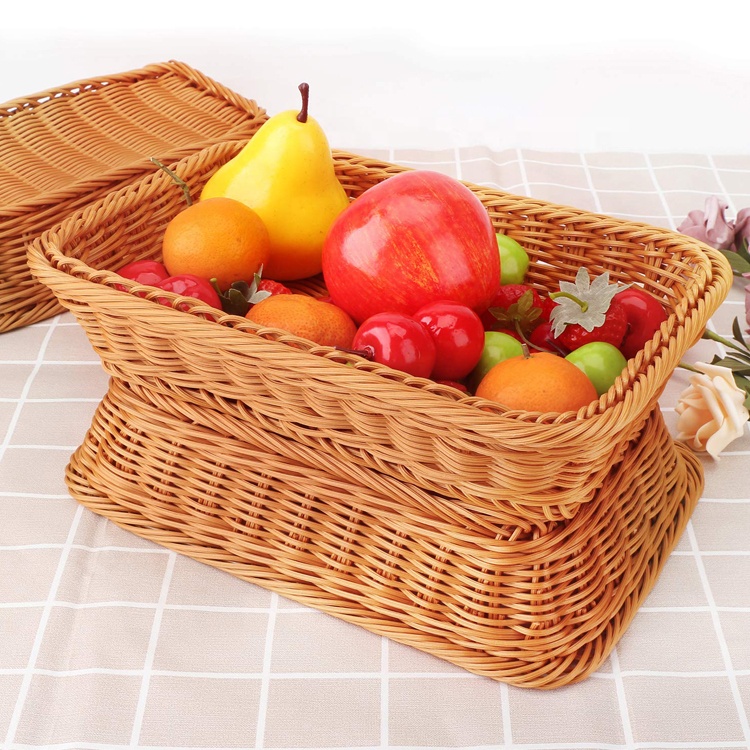 Food Fruit Vegetables Sundries Storage Basket for Restaurant Bakery Family Party