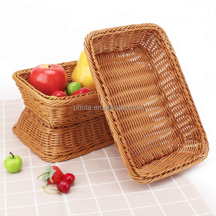 Food Fruit Vegetables Sundries Storage Basket for Restaurant Bakery Family Party