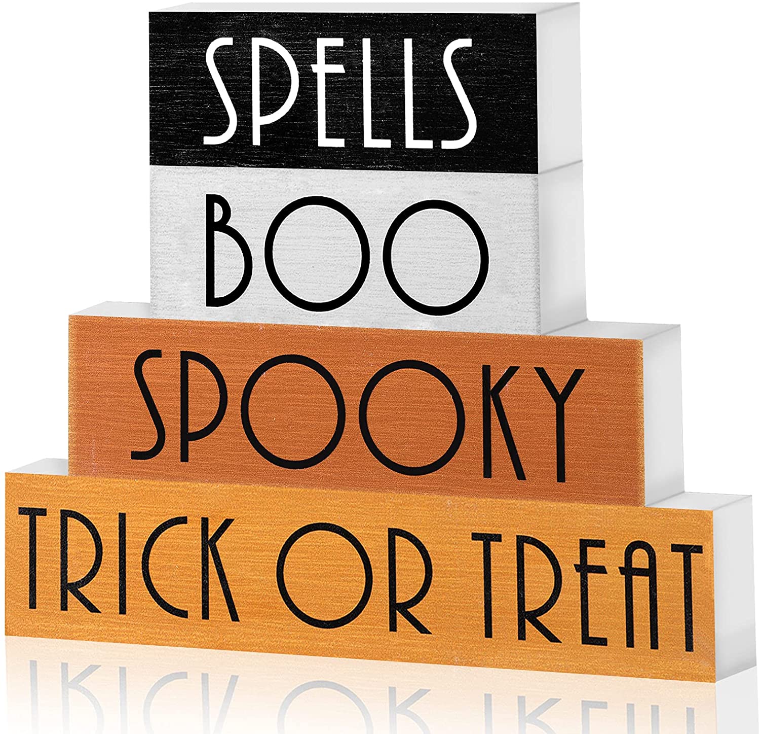 Halloween Tabletop Decorations Wood Tabletop Sign