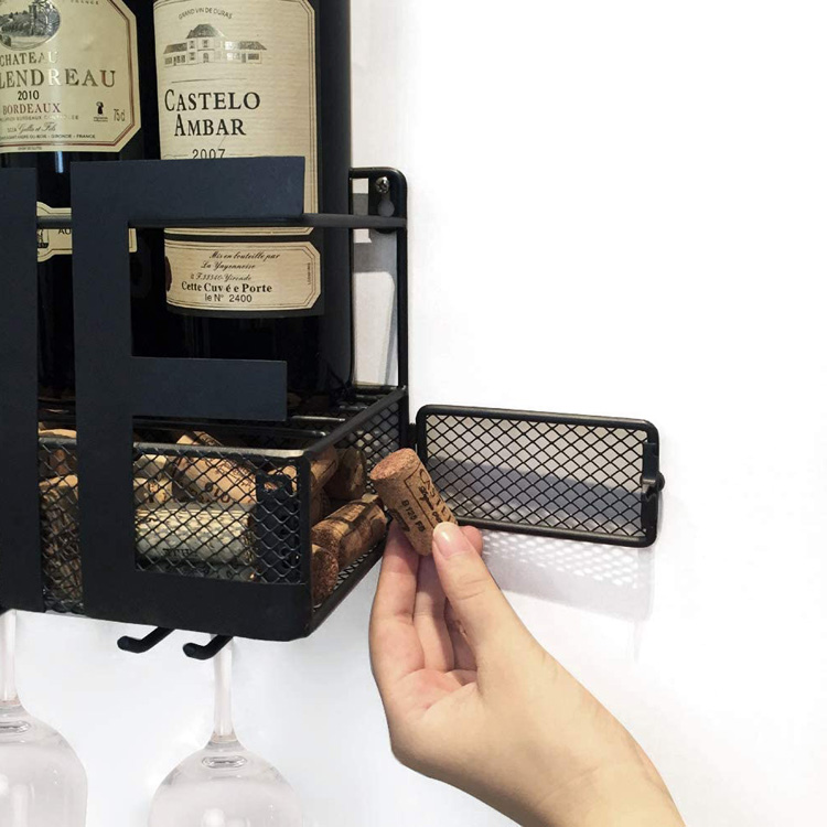 Factory Wholesale Price Metal Home Wine Rack For Bar Kitchen