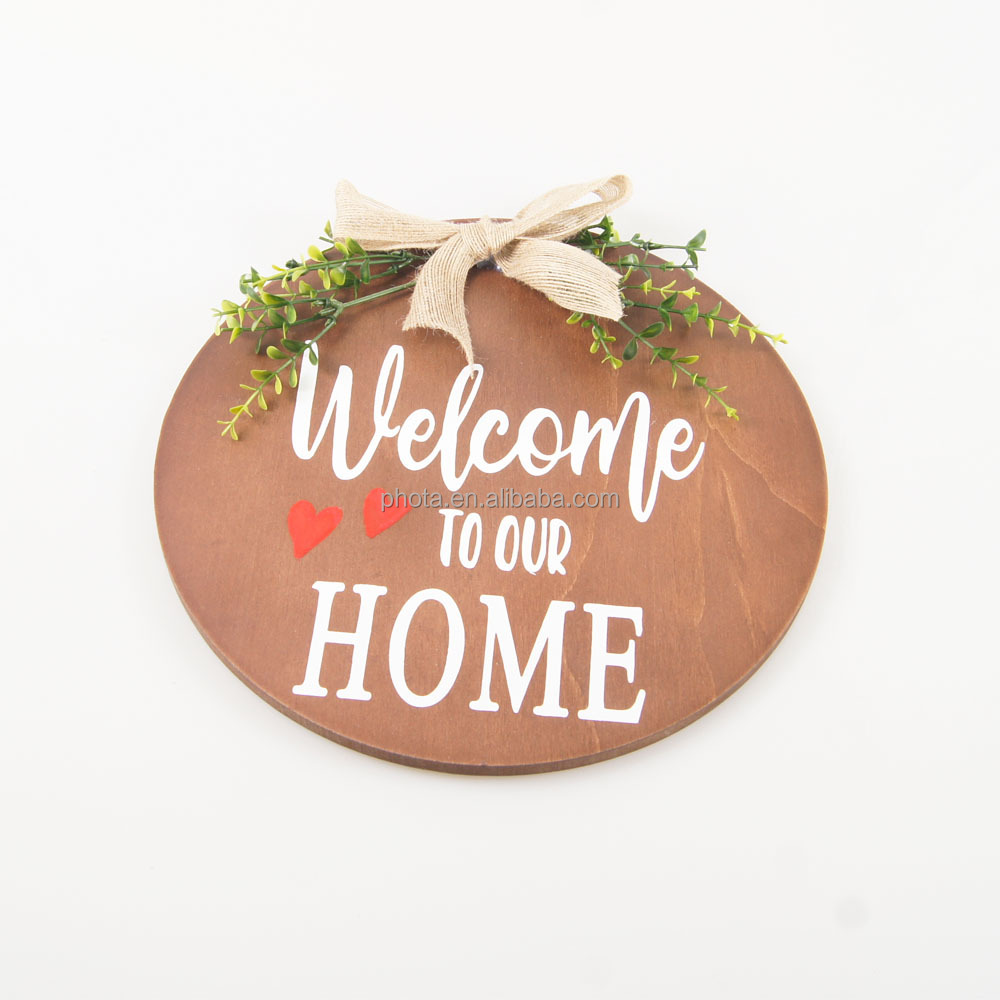 Wood Welcome Sign for Front Door Farmhouse Welcome Wreath Signs Front Door Decor Front Porch Decor Housewarming Gift