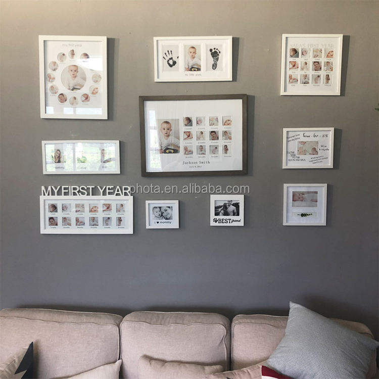 Phota Baby's Firsts Keepsake Picture Frame Display Photos of Your Favorite Moments from Baby's First Tooth to Baby's First Trip