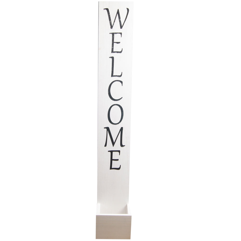 Welcome Sign for Front Door, Wood Rustic Front Porch Home Decor