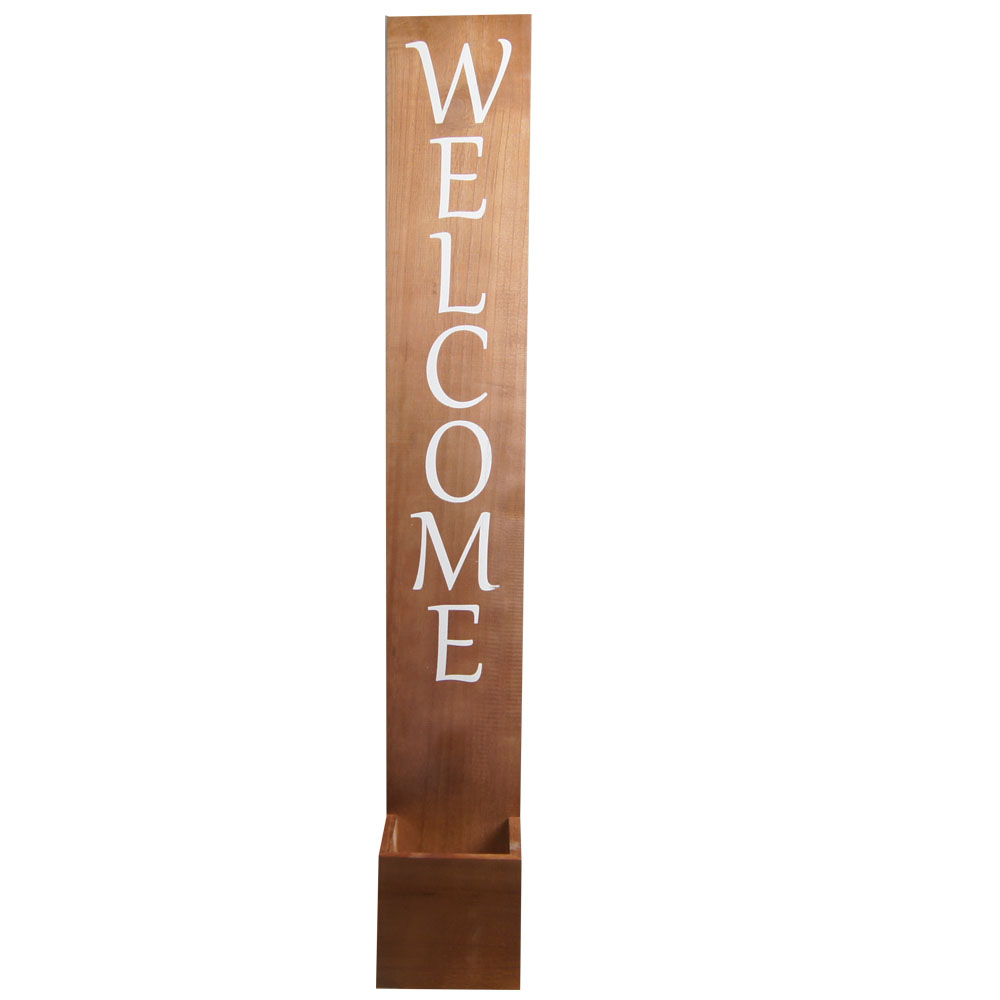 Welcome Sign for Front Door, Wood Rustic Front Porch Home Decor