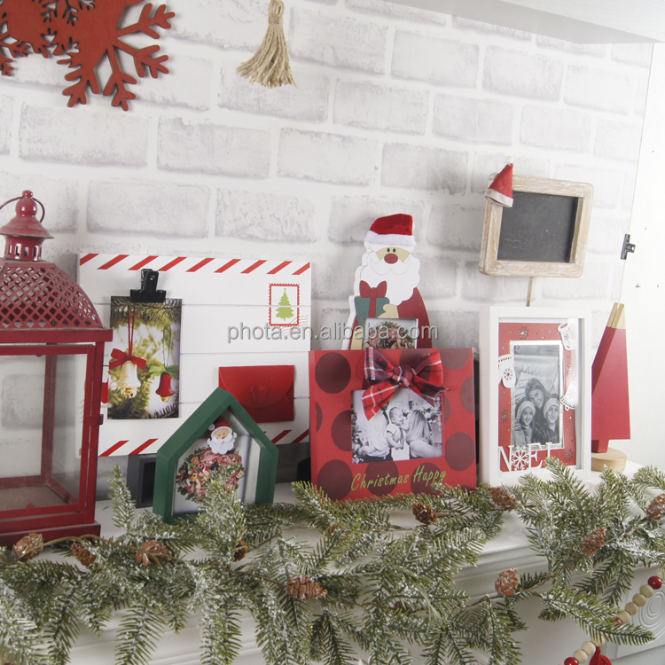 Wholesale cheap wooden Postcard shape christmas photo frame