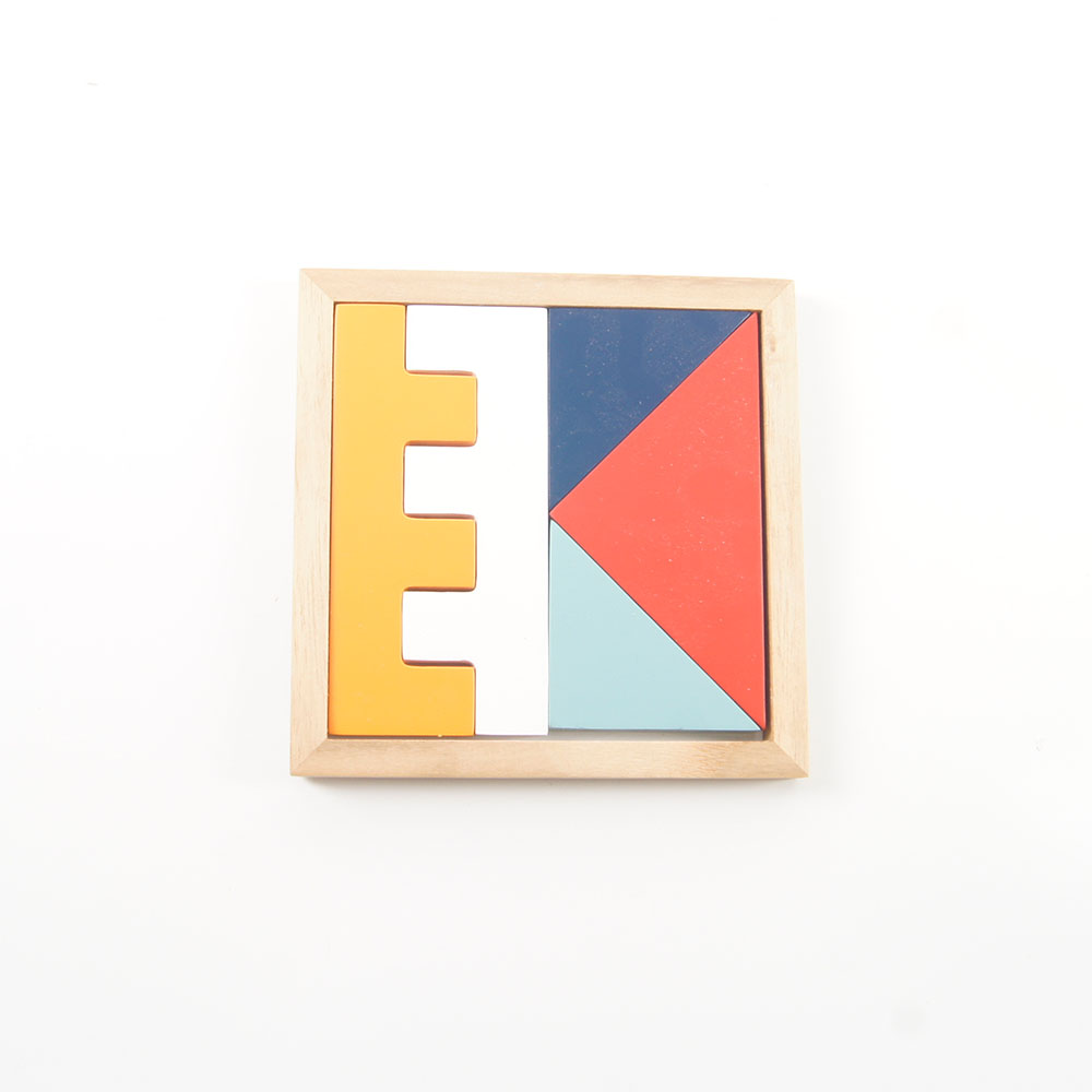 Wooden Blocks Puzzle Brain Teasers Toy Tangram Jigsaw