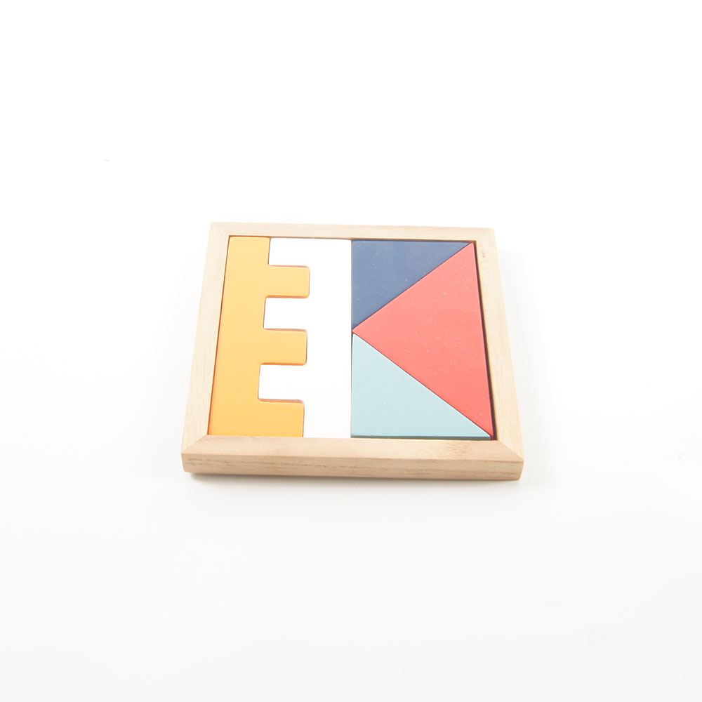 Wooden Blocks Puzzle Brain Teasers Toy Tangram Jigsaw