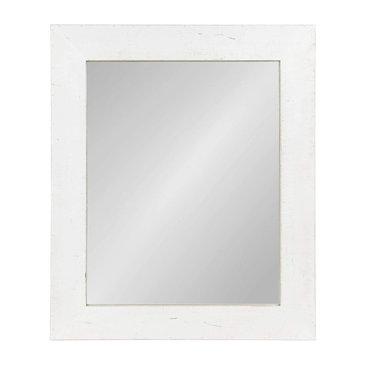 PHOTA Rustic 36x30 inches Wood Framed Wall Mirror for Cloakroom