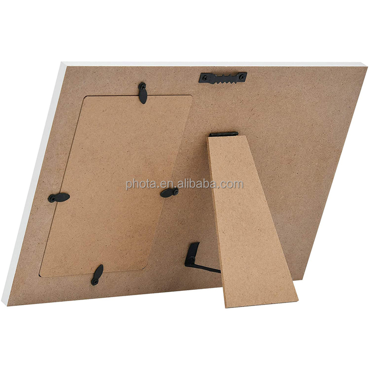 Wood Letter Board Picture Frame with  Letters,Numbers & Symbols 11.8 x 7.9 inch Changeable Message Board Photo Frame for Family
