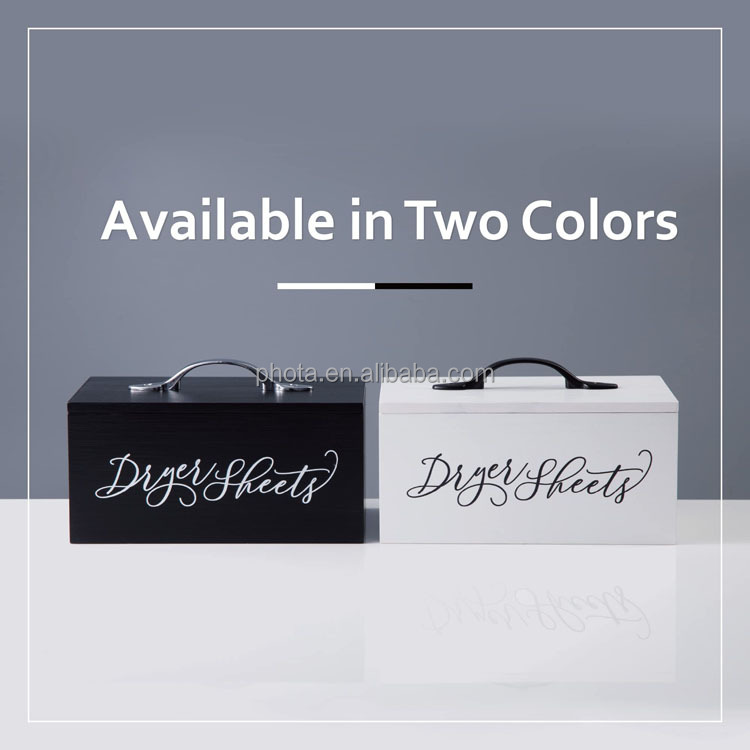 Dryer Sheet Container with Lid for Laundry Room Organization
