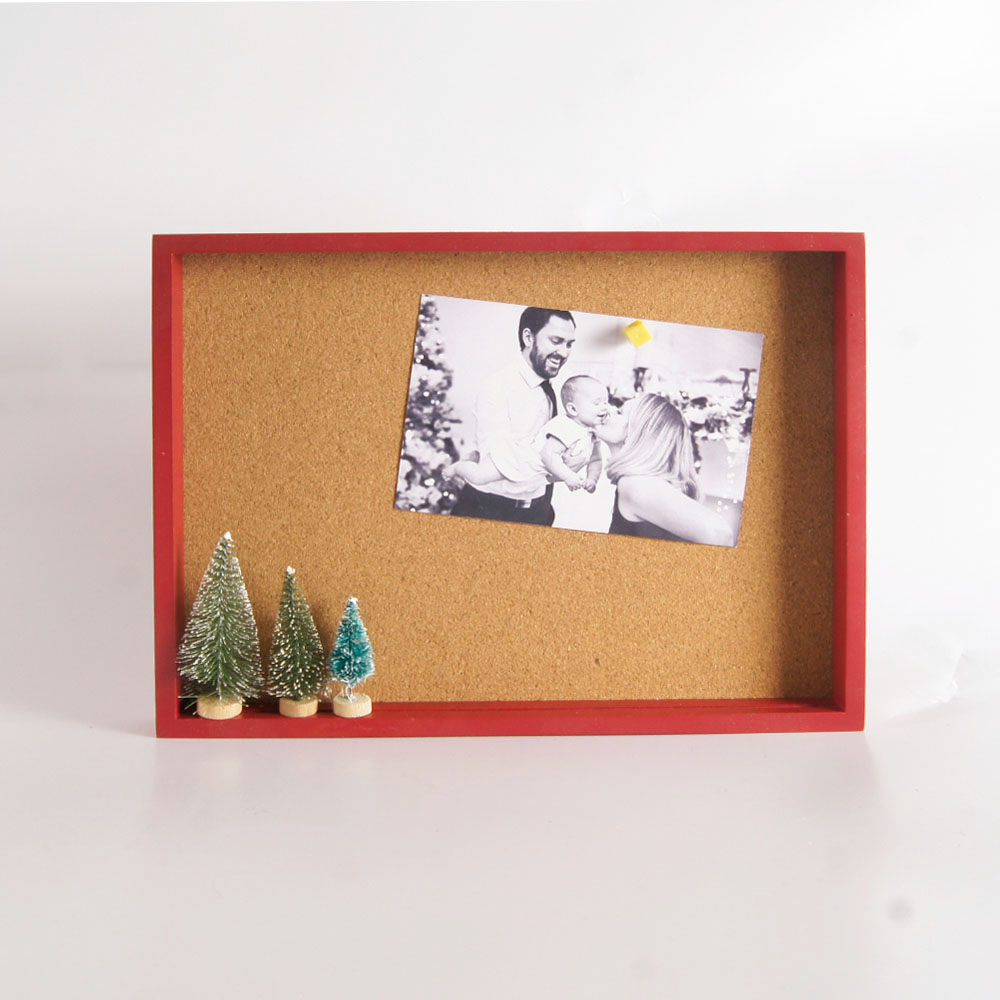 PHOTA Wholesale High quality Top-grade design with cork wrapped MDF wooden Photo Frame christmas photo frame