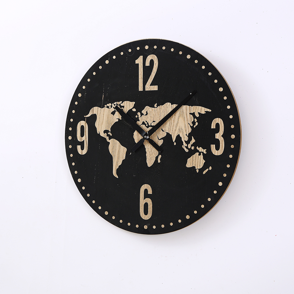 Phota World map wall clock