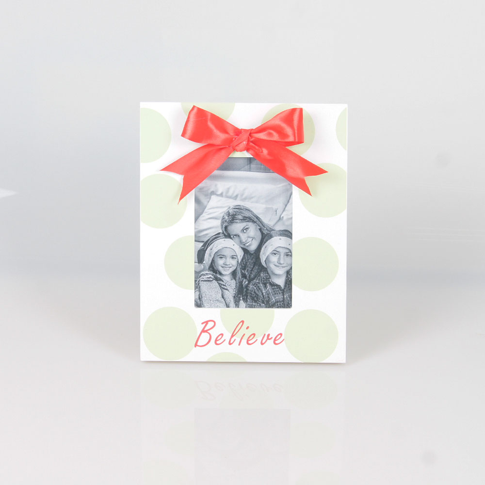 PHOTA Silk screen bow frame christmas photo frame