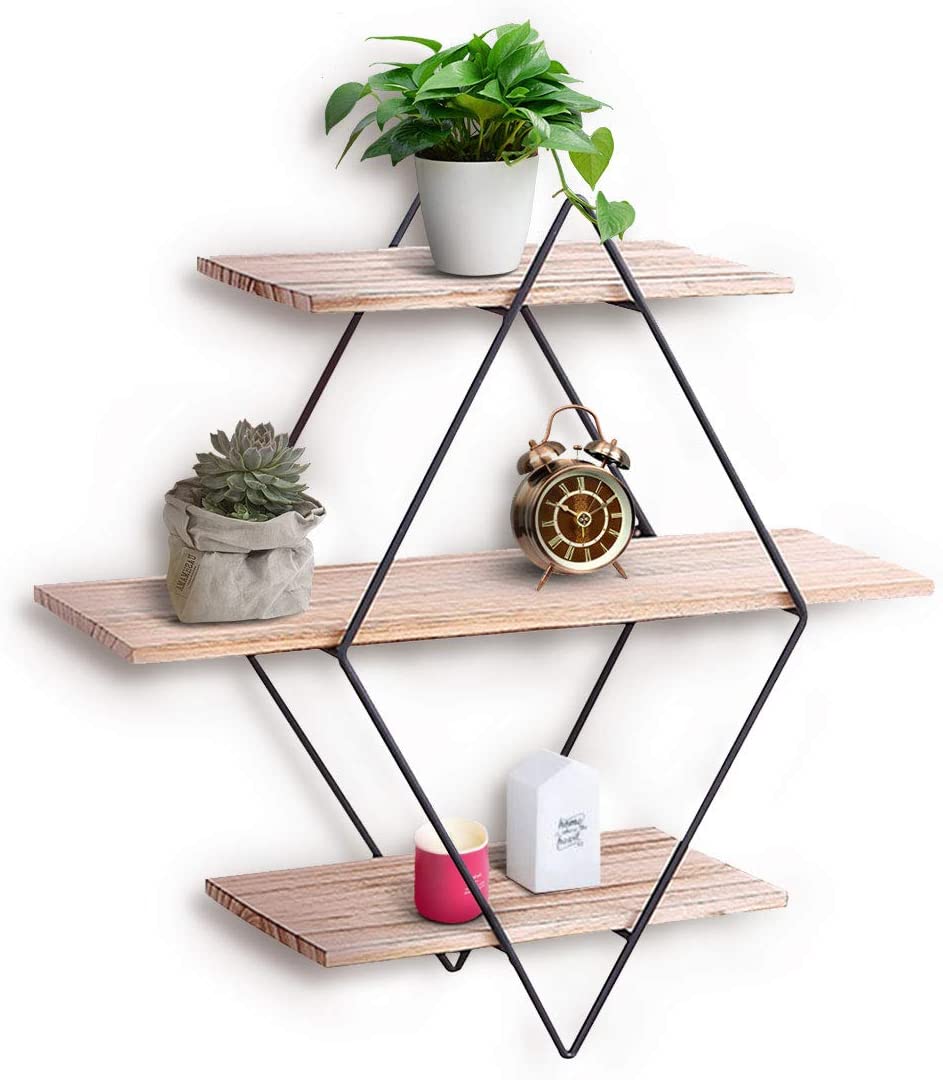 Wall Shelf Rustic Wood Floating Shelves,Decorative Wall Shelf