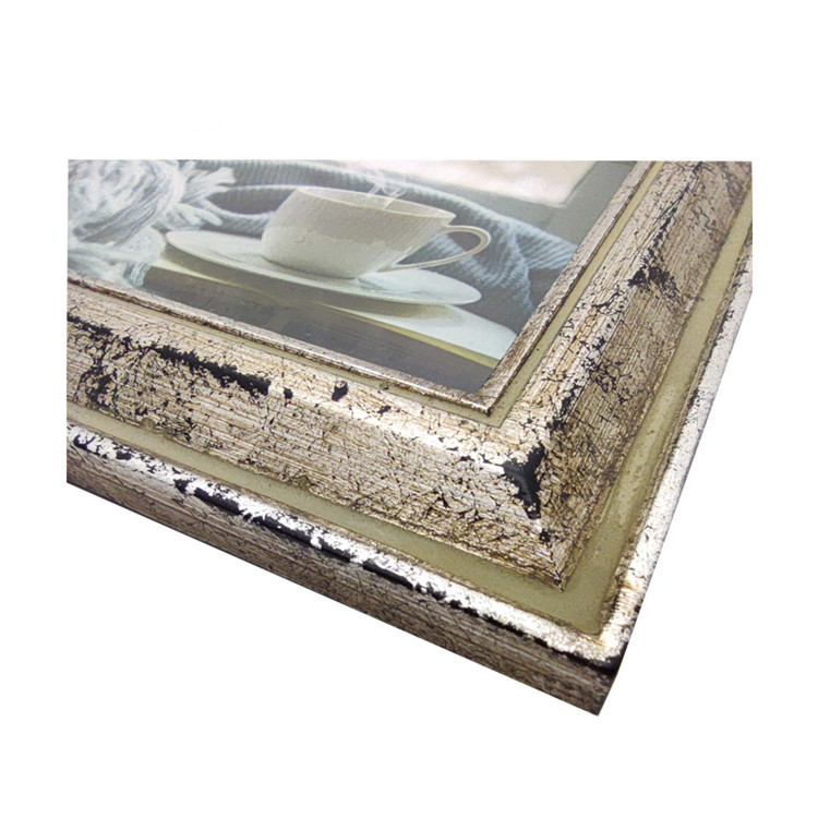 Rusty Gold Color 5x7 Frame Triangle Hangers Golden Picture Frames For Wall Mounting