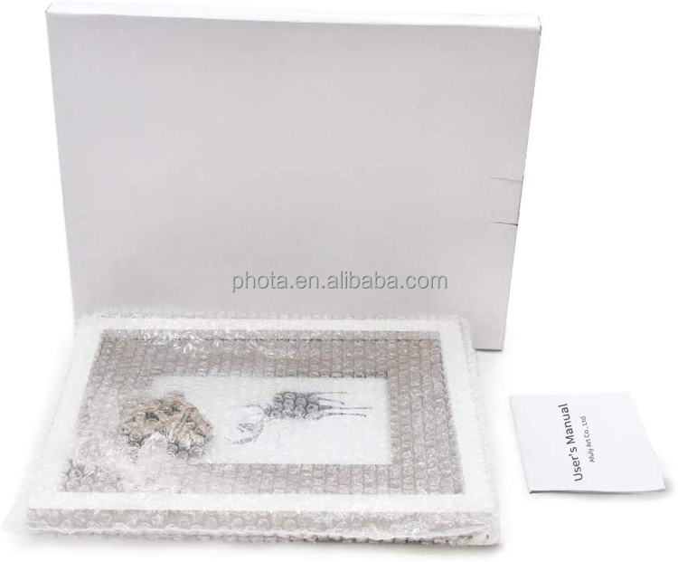 Rustic Love Picture Frame 4x6 White Heart Cute Burlap Distressed Wood Photo Frames