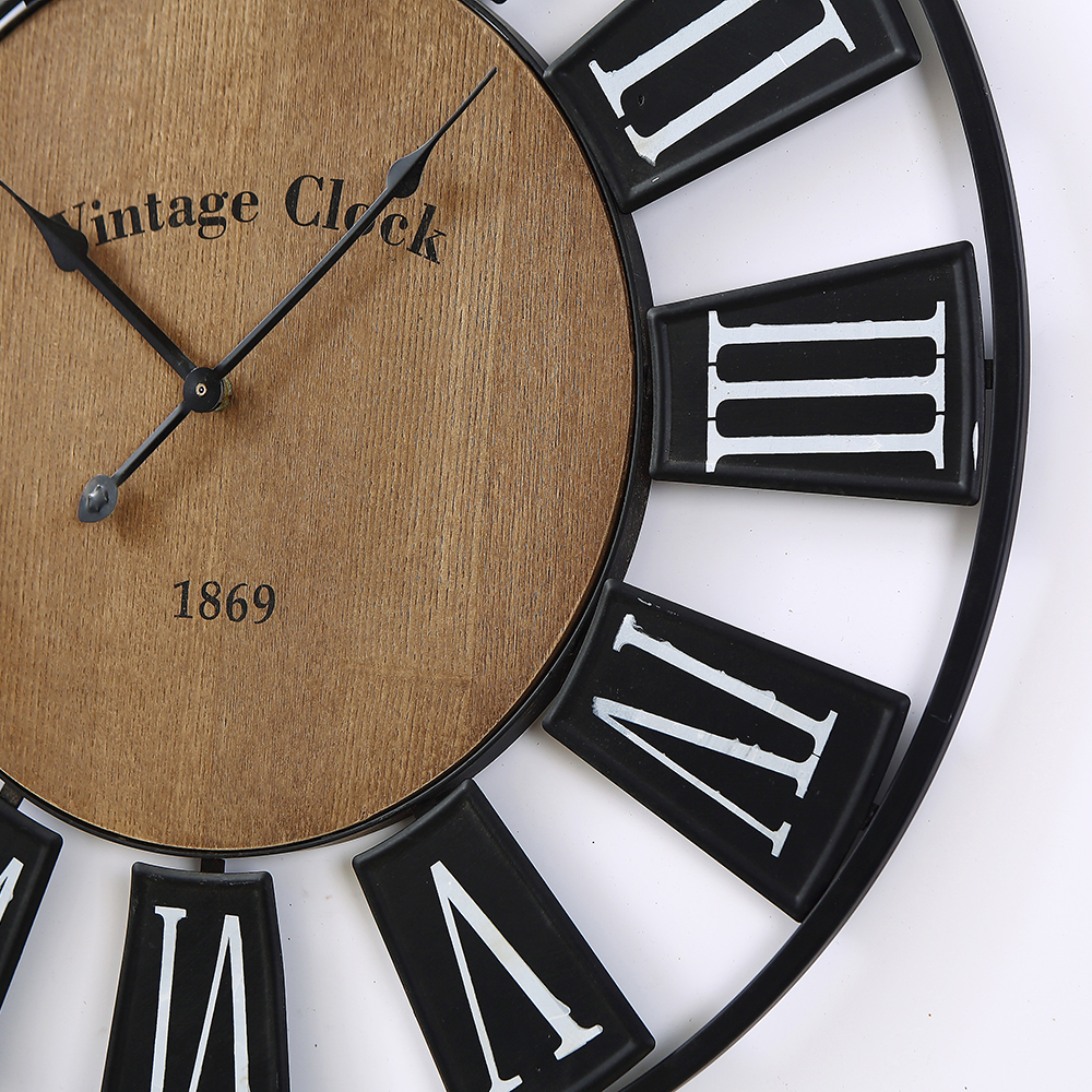 Phota Vintage Clock Wall CLOCKS Quartz Living Room Antique Style Customized Logo Single Face Accepatble All-season 30-45days