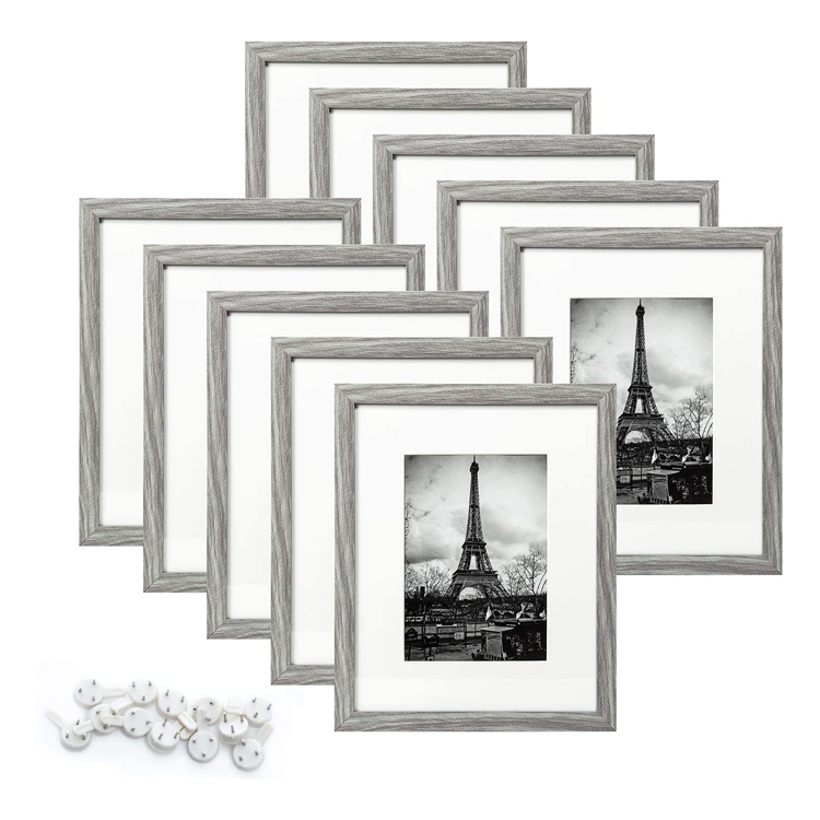 Set of 10 Photo Frame 8x10 Picture Frame for Wall or Tabletop Display