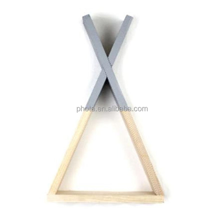 New Triangle Wall Frame Shelf Display Rack Decorate Living Room Bedroom Children Room Crafts Storage Rack