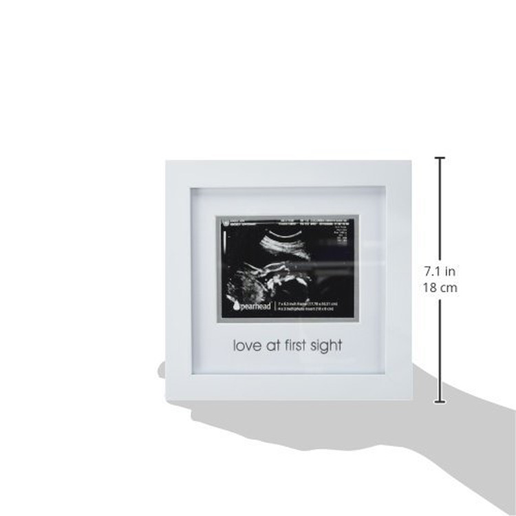 Custom 4x3 inch picture baby sonogram pregnancy photo frame as baby gift