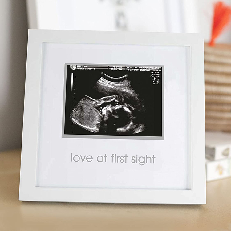 Custom 4x3 inch picture baby sonogram pregnancy photo frame as baby gift