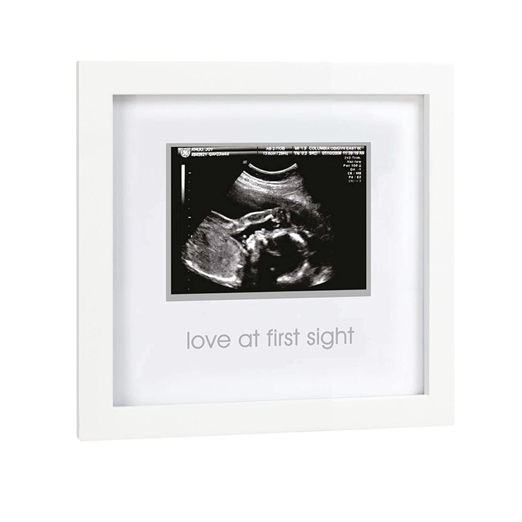 Custom 4x3 inch picture baby sonogram pregnancy photo frame as baby gift