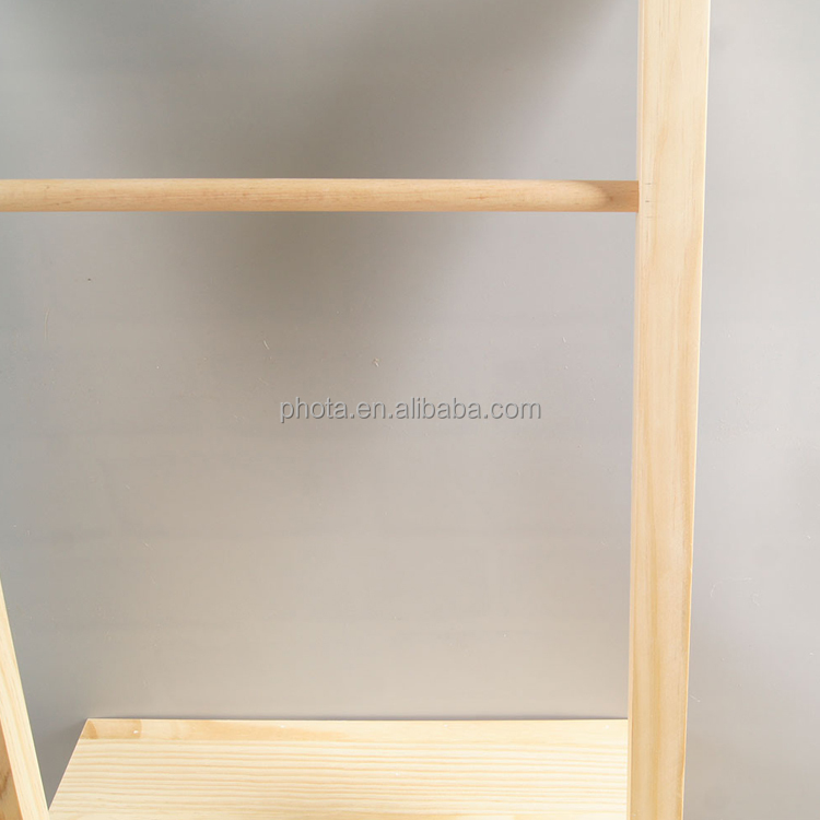 Wood Ladder Shelf  Multifunctional Modern Wood Plant Flower Book Display Shelf